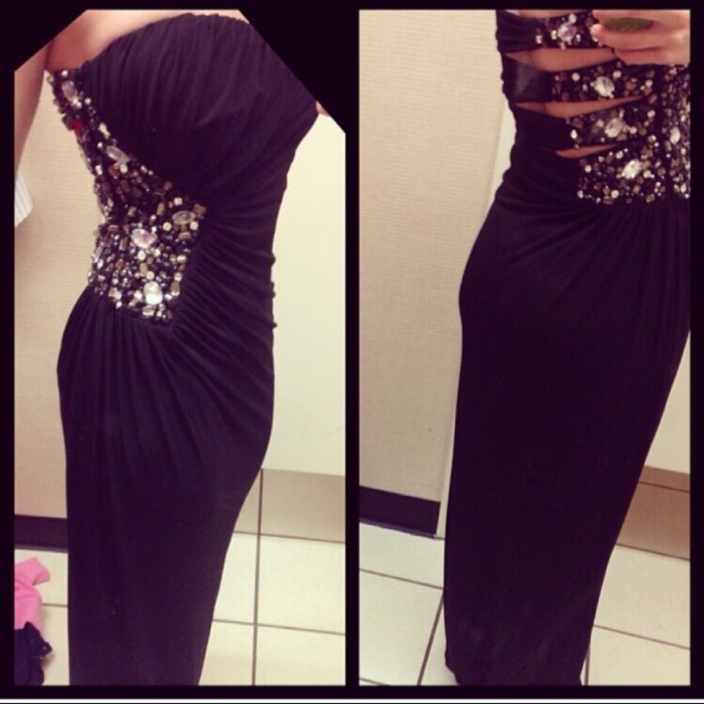 🌟black prom dress🌟